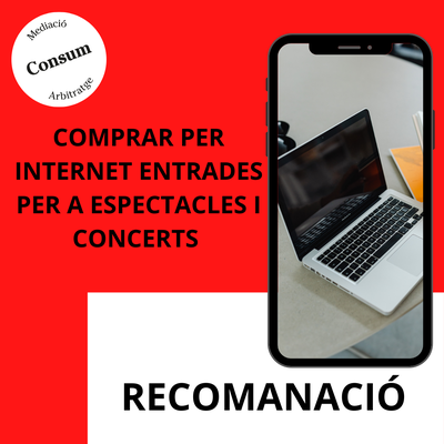 Compres per internet d'entrades a espectacles i concerts 