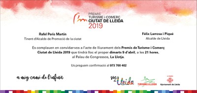 Invitació premis 2019