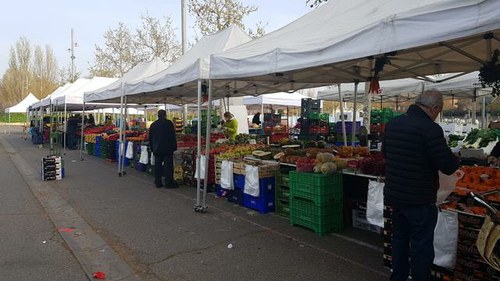 Imatge de la notícia El mercat de fruita i verdua del Camp d’Esports obre amb les corresponents mesures de protecció