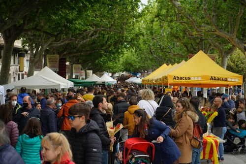 Imatge de la notícia La Paeria obre el tràmit per a sol·licitar espais al carrer per la Diada de Sant Jordi 2023